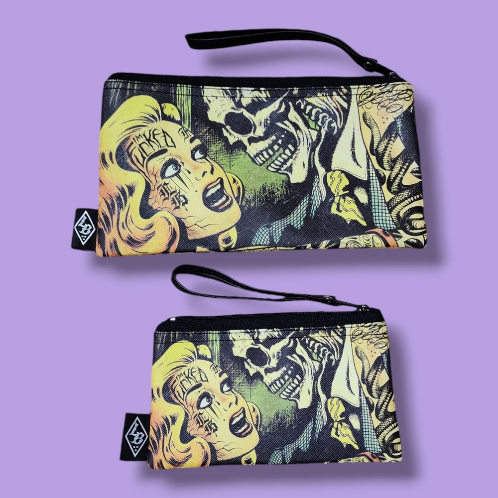 Liquor Brand Wristlet Mini Purse Pouch Set